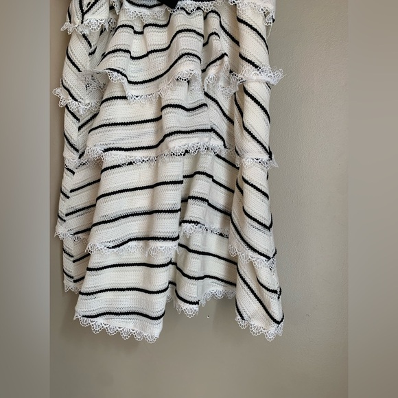 Cosy layered black and white dress bows coquette wedding party dance - Picture 3 of 7